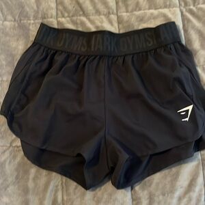 Gymshark black running shorts